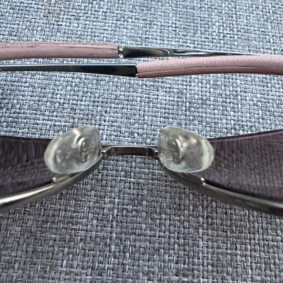 Chanel 4189 pink pilot silver aviator sunglasses - Picture 7 of 9